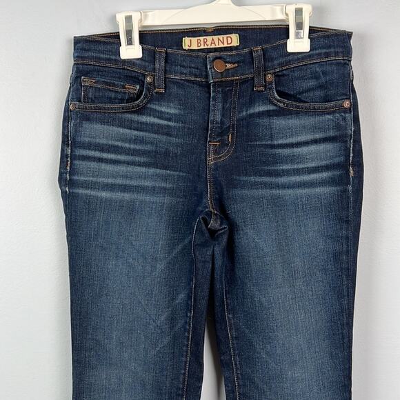 J Brand raw hem frayed bottom mid-rise jeans size 26 - Picture 2 of 12
